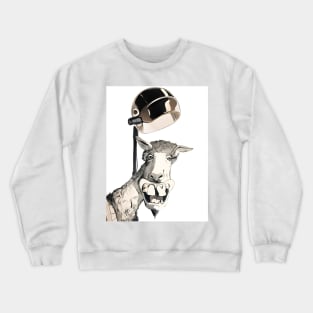 Llama perm day Crewneck Sweatshirt